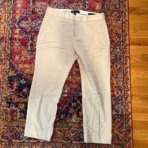 Banana Republic Light Tan Cropped Trousers